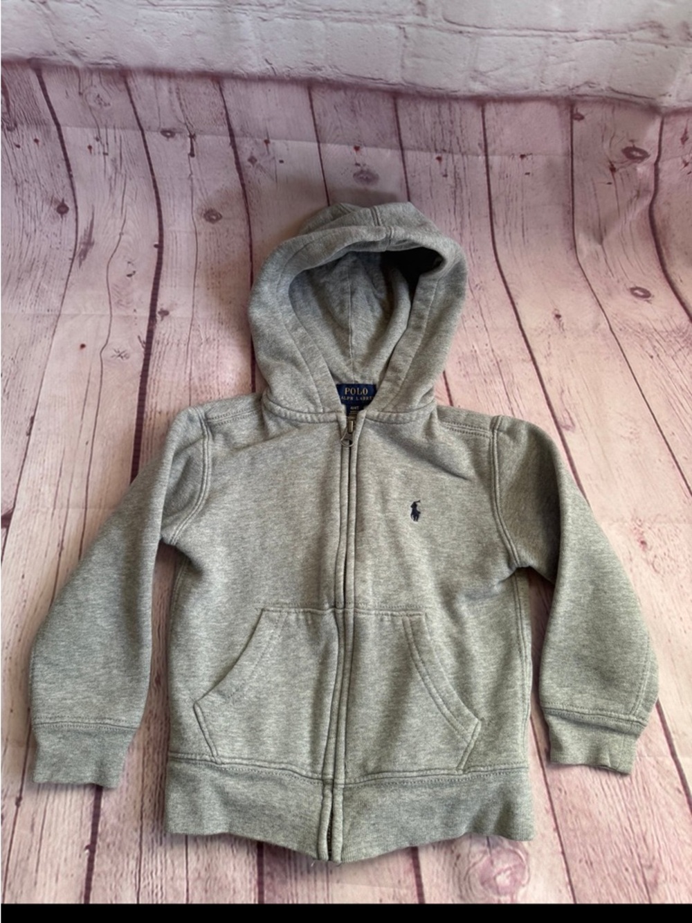 Polo by Ralph Lauren Kids Gray Full-Zip Hooded Sweatshirt